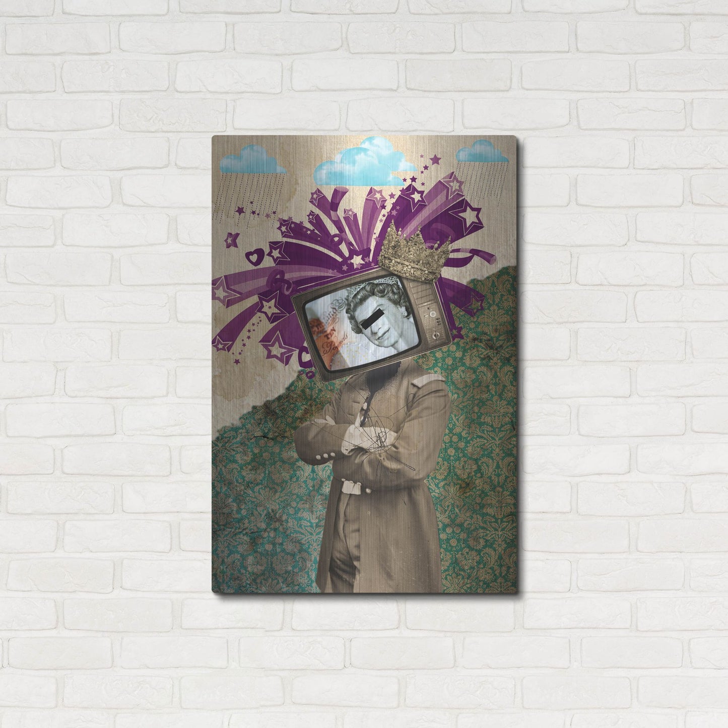 Luxe Metal Art 'Queen And King' by Elo Marc, Metal Wall Art,24x36