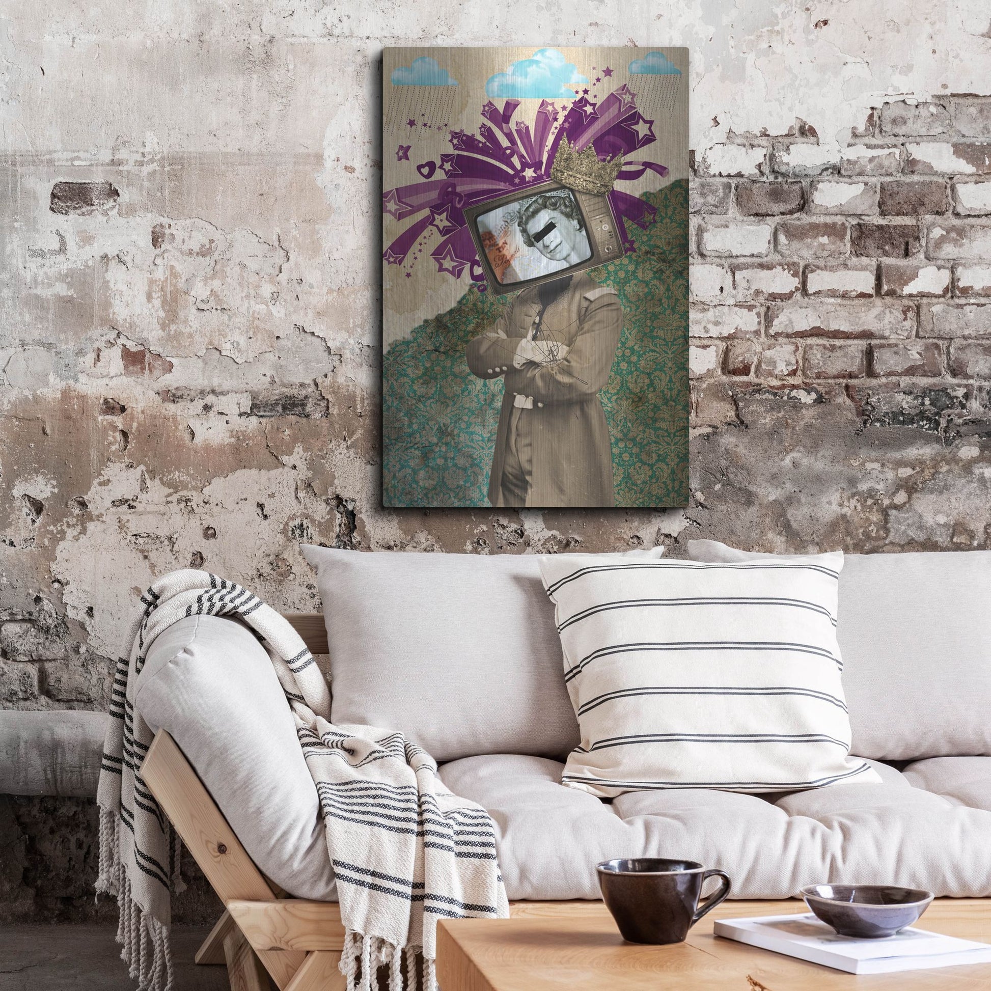 Luxe Metal Art 'Queen And King' by Elo Marc, Metal Wall Art,24x36