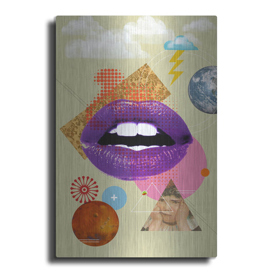 Luxe Metal Art 'Retro Kiss' by Elo Marc, Metal Wall Art