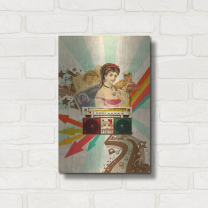 Luxe Metal Art 'Retro Radio' by Elo Marc, Metal Wall Art,12x16