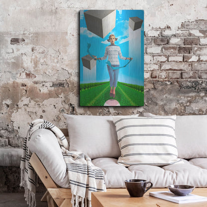 Luxe Metal Art 'Ribbons' by Elo Marc, Metal Wall Art,24x36