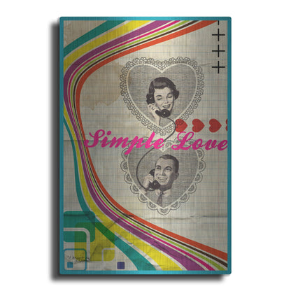 Luxe Metal Art 'Simple Love' by Elo Marc, Metal Wall Art