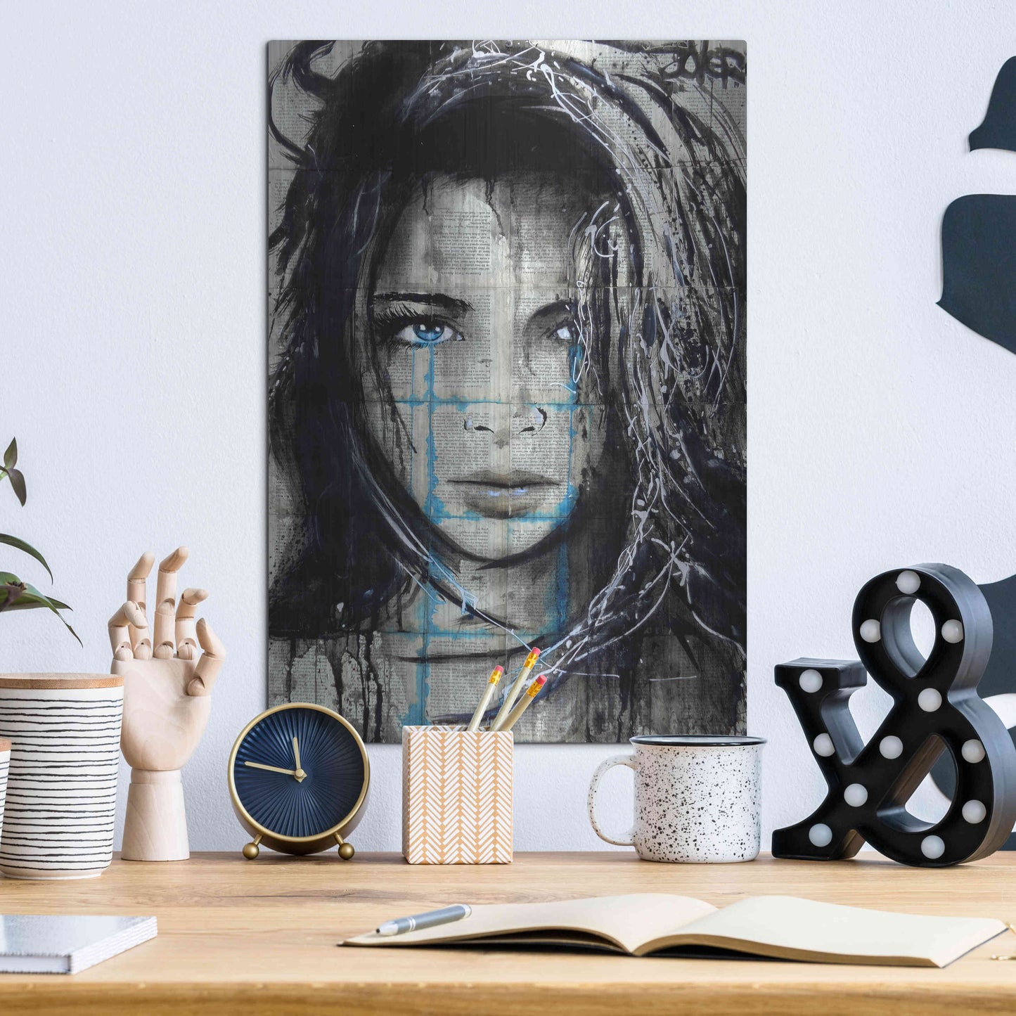 Luxe Metal Art 'Somedays2' by Loui Jover, Metal Wall Art,12x16