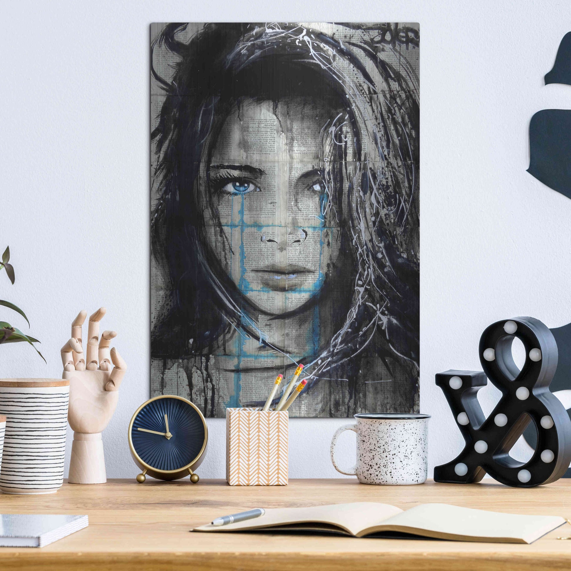 Luxe Metal Art 'Somedays2' by Loui Jover, Metal Wall Art,12x16