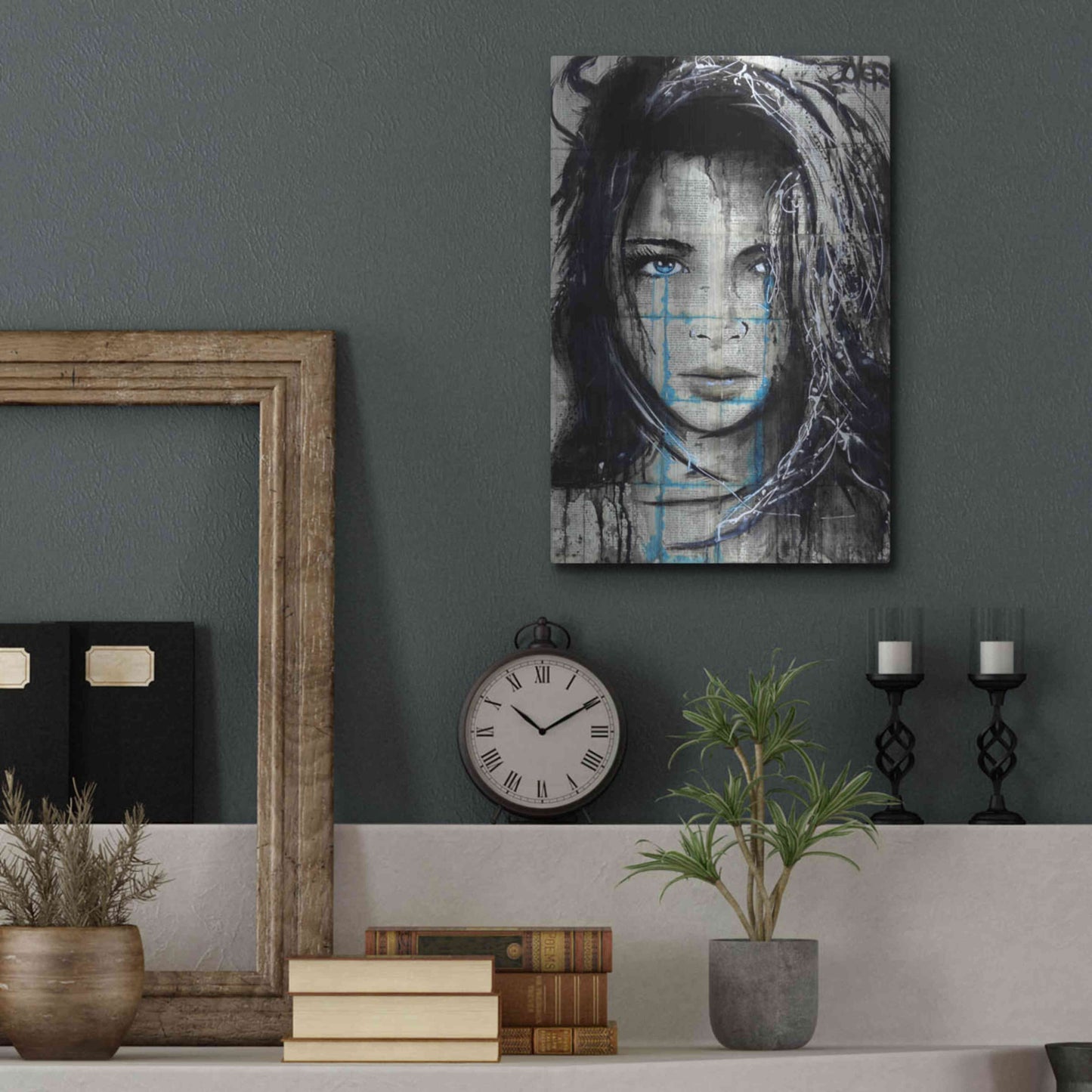 Luxe Metal Art 'Somedays2' by Loui Jover, Metal Wall Art,12x16