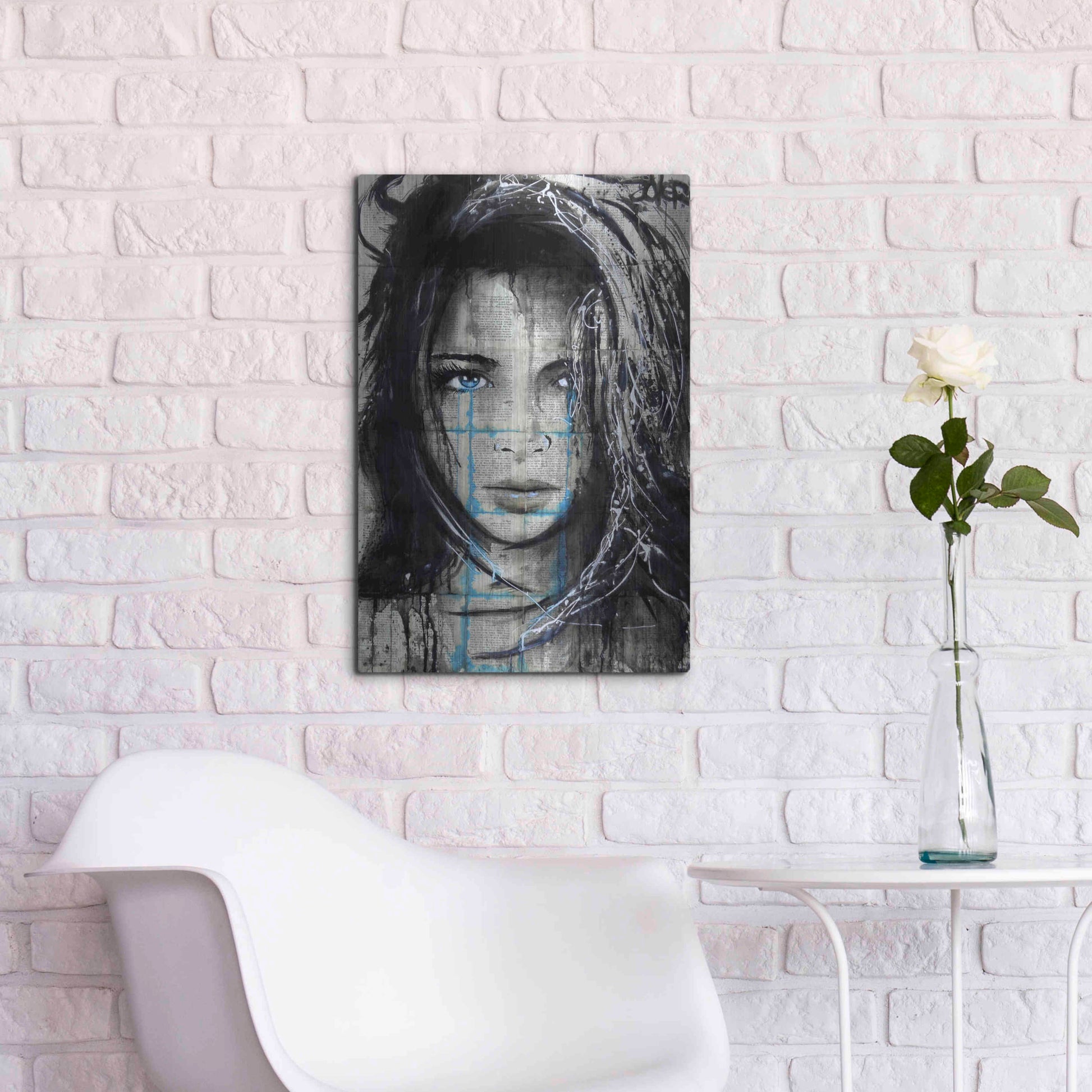 Luxe Metal Art 'Somedays2' by Loui Jover, Metal Wall Art,16x24