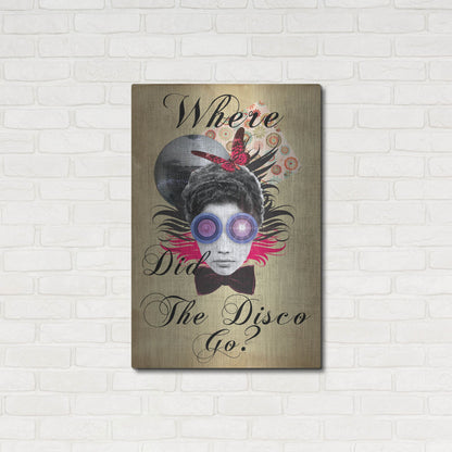 Luxe Metal Art 'Where Did The Disco Go' by Elo Marc, Metal Wall Art,24x36