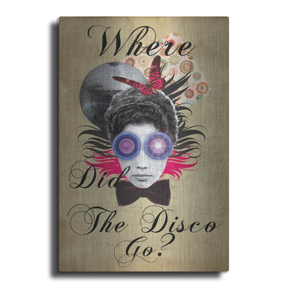 Luxe Metal Art 'Where Did The Disco Go' by Elo Marc, Metal Wall Art