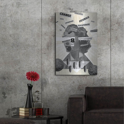 Luxe Metal Art 'Words Of Mass Destruction' by Elo Marc, Metal Wall Art,24x36