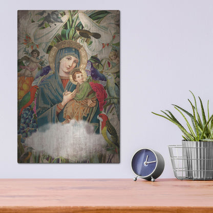 Luxe Metal Art 'Madonna And Child' by Elo Marc, Metal Wall Art,12x16