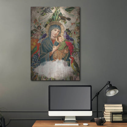 Luxe Metal Art 'Madonna And Child' by Elo Marc, Metal Wall Art,24x36