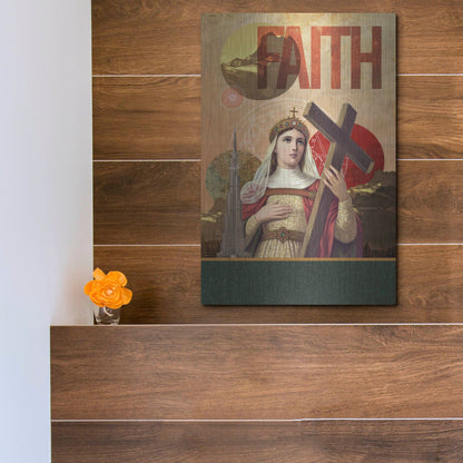 Luxe Metal Art 'Rise Of Mary' by Elo Marc, Metal Wall Art,12x16