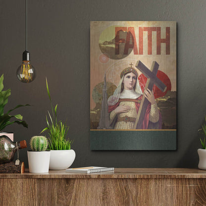 Luxe Metal Art 'Rise Of Mary' by Elo Marc, Metal Wall Art,12x16