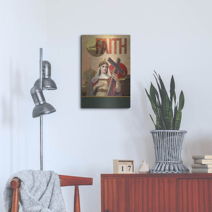 Luxe Metal Art 'Rise Of Mary' by Elo Marc, Metal Wall Art,16x24