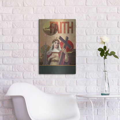 Luxe Metal Art 'Rise Of Mary' by Elo Marc, Metal Wall Art,16x24