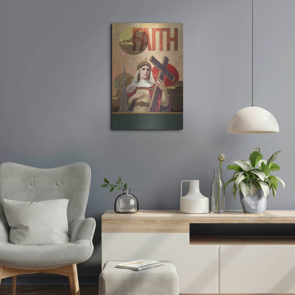 Luxe Metal Art 'Rise Of Mary' by Elo Marc, Metal Wall Art,16x24