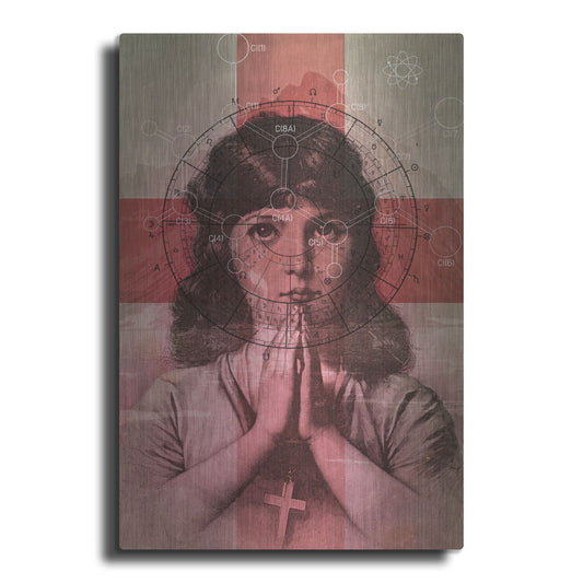 Luxe Metal Art 'The Christian Girl' by Elo Marc, Metal Wall Art