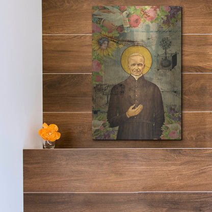 Luxe Metal Art 'The Holy Father' by Elo Marc, Metal Wall Art,12x16