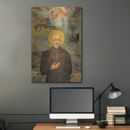 Luxe Metal Art 'The Holy Father' by Elo Marc, Metal Wall Art,24x36