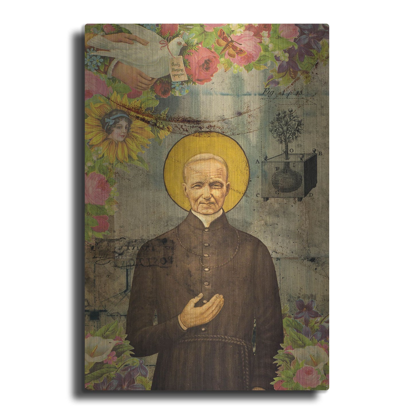 Luxe Metal Art 'The Holy Father' by Elo Marc, Metal Wall Art