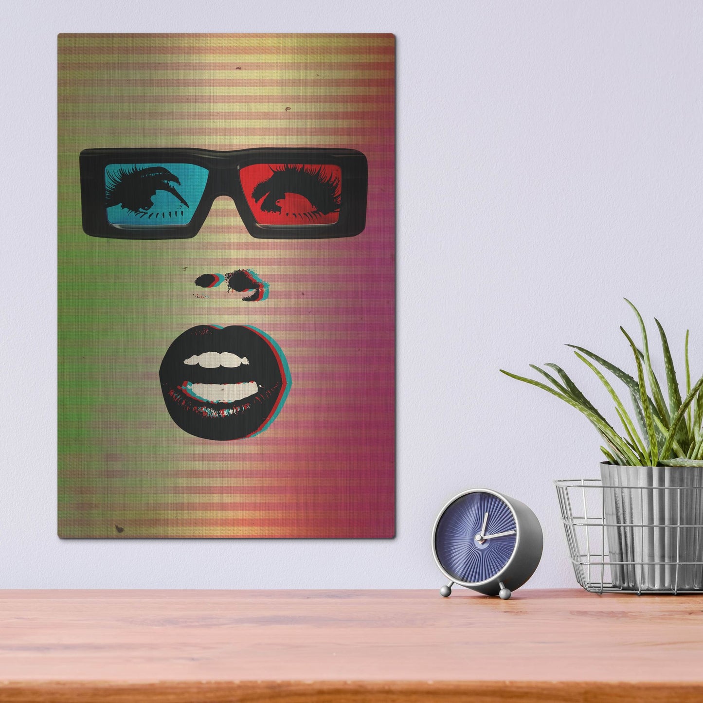 Luxe Metal Art '3D' by Elo Marc, Metal Wall Art,12x16