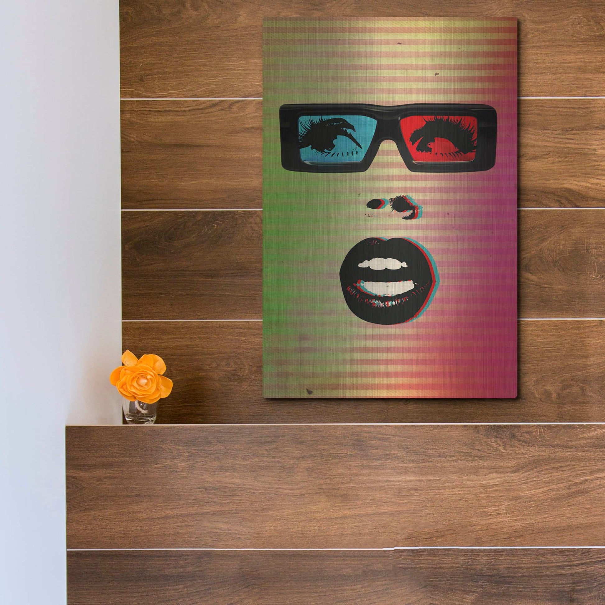 Luxe Metal Art '3D' by Elo Marc, Metal Wall Art,12x16