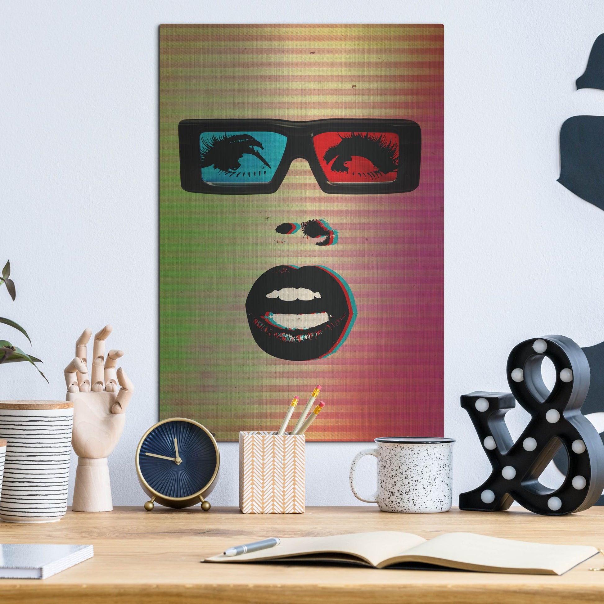 Luxe Metal Art '3D' by Elo Marc, Metal Wall Art,12x16