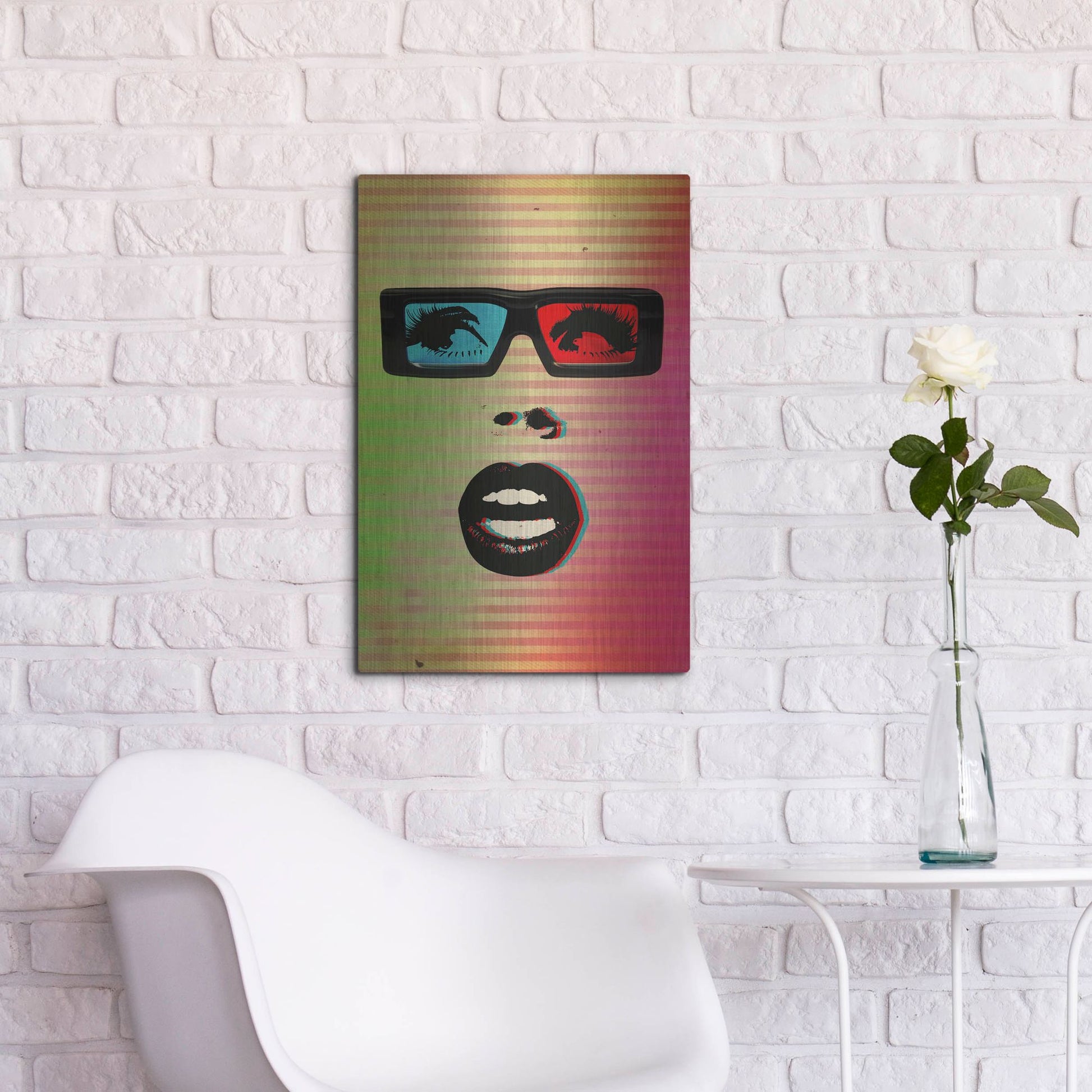 Luxe Metal Art '3D' by Elo Marc, Metal Wall Art,16x24