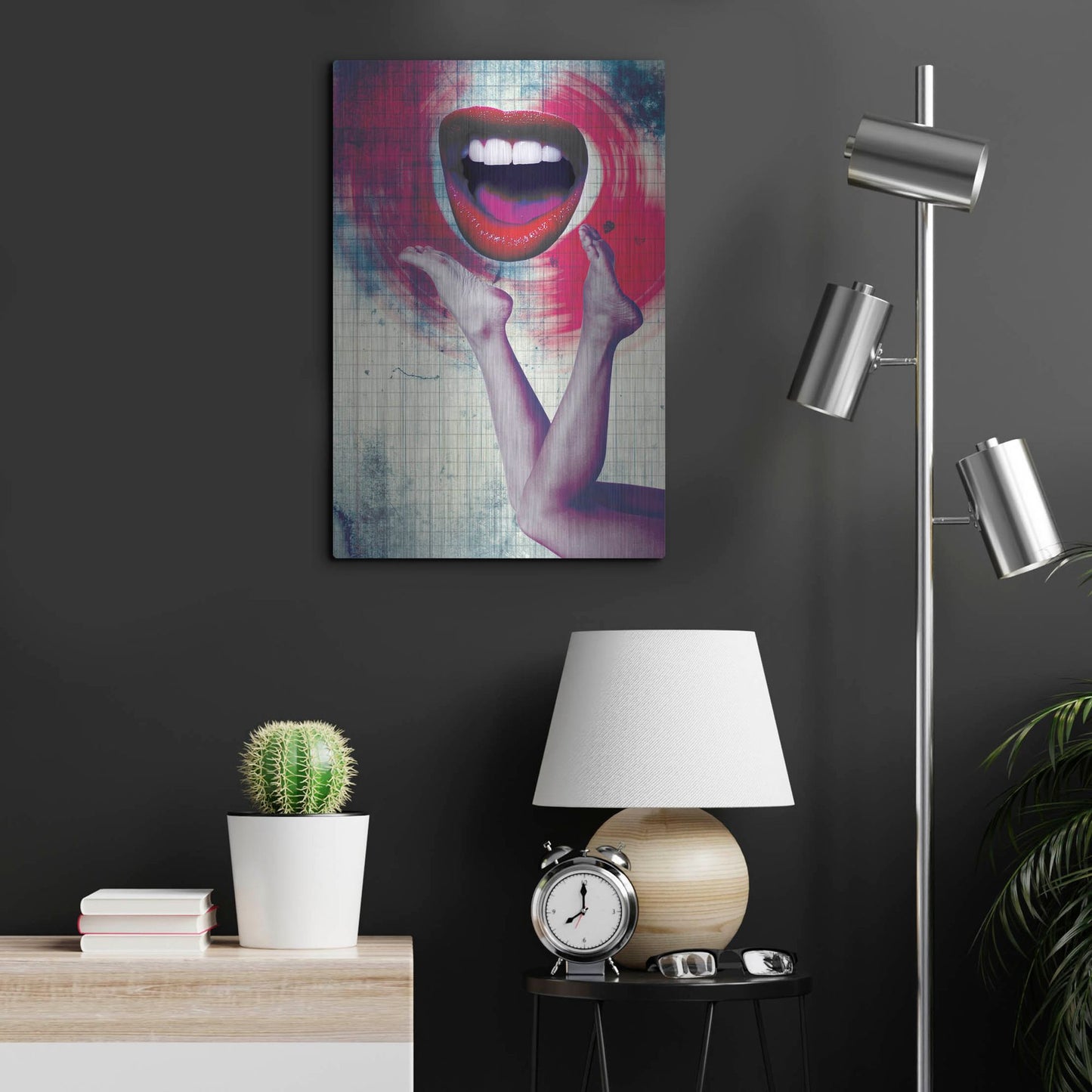 Luxe Metal Art 'Bla Bla Bla' by Elo Marc, Metal Wall Art,16x24