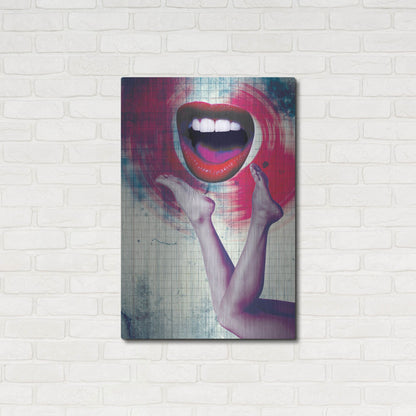 Luxe Metal Art 'Bla Bla Bla' by Elo Marc, Metal Wall Art,24x36