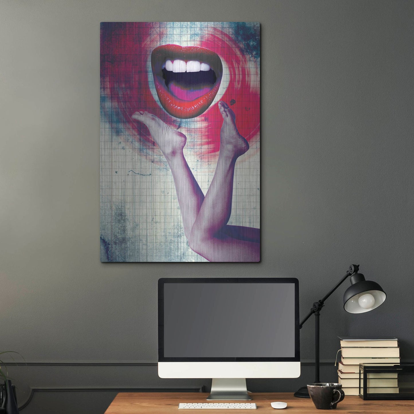 Luxe Metal Art 'Bla Bla Bla' by Elo Marc, Metal Wall Art,24x36