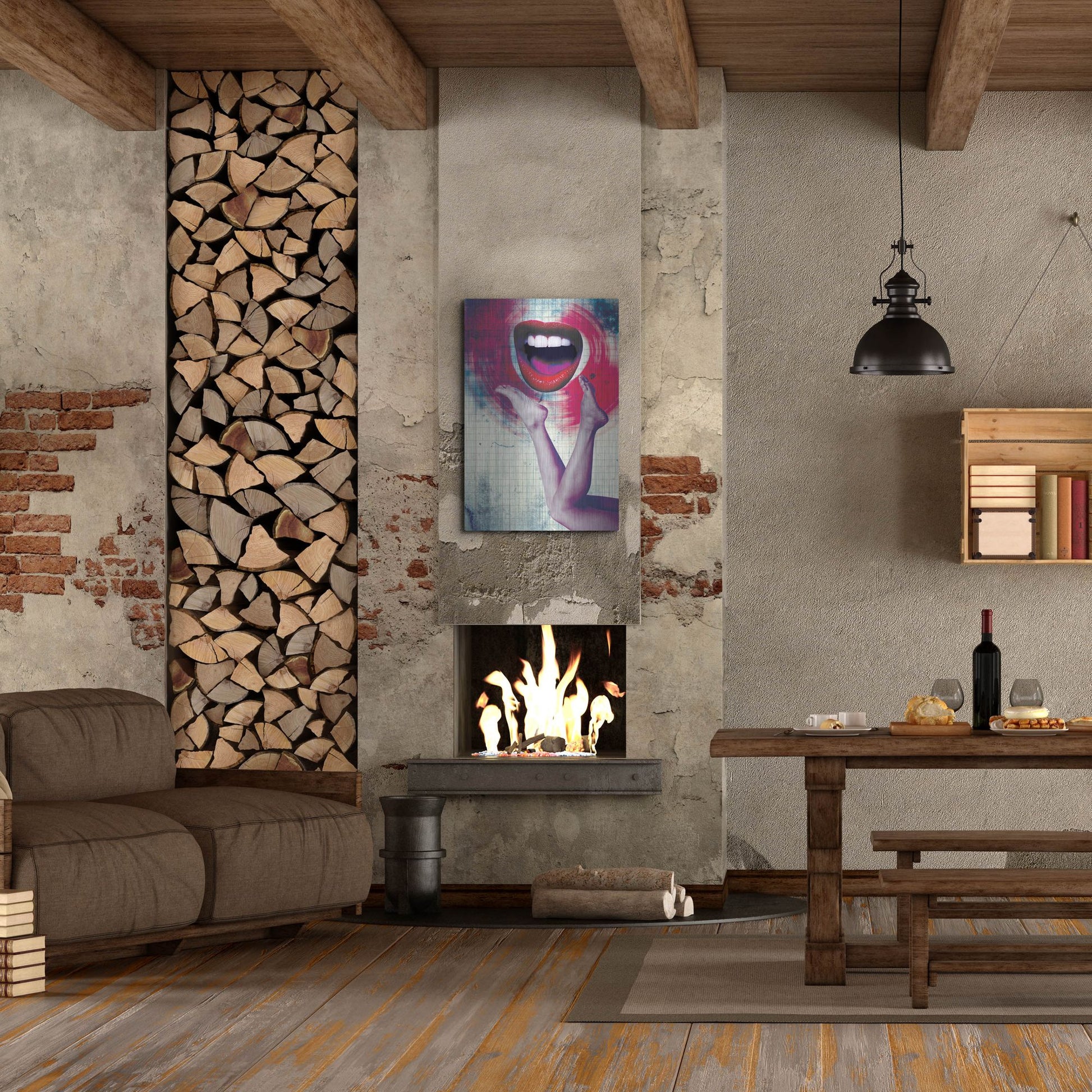 Luxe Metal Art 'Bla Bla Bla' by Elo Marc, Metal Wall Art,24x36