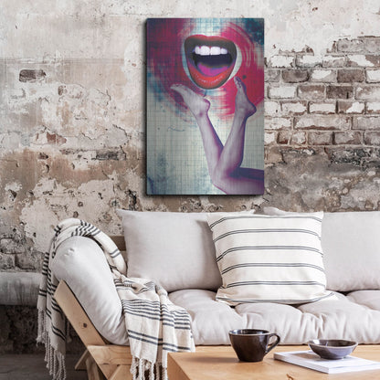 Luxe Metal Art 'Bla Bla Bla' by Elo Marc, Metal Wall Art,24x36