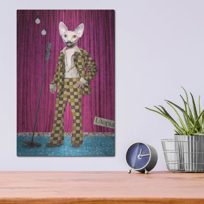 Luxe Metal Art 'Boogie Nights' by Elo Marc, Metal Wall Art,12x16