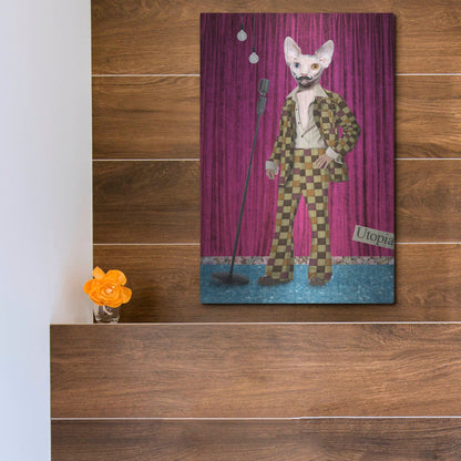 Luxe Metal Art 'Boogie Nights' by Elo Marc, Metal Wall Art,12x16