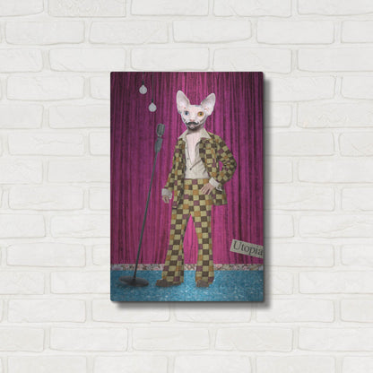 Luxe Metal Art 'Boogie Nights' by Elo Marc, Metal Wall Art,16x24