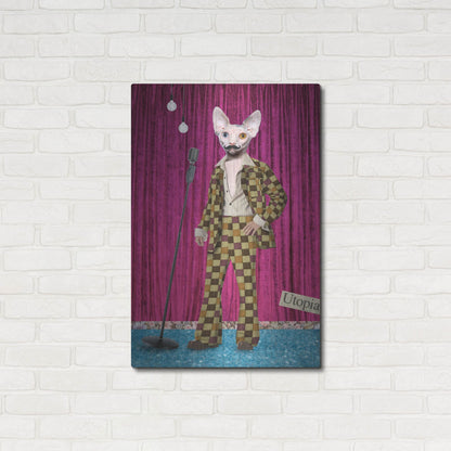 Luxe Metal Art 'Boogie Nights' by Elo Marc, Metal Wall Art,24x36