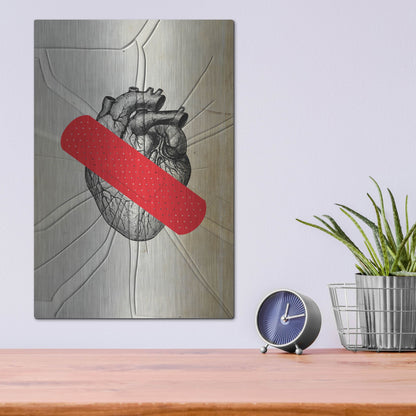 Luxe Metal Art 'First Aid' by Elo Marc, Metal Wall Art,12x16