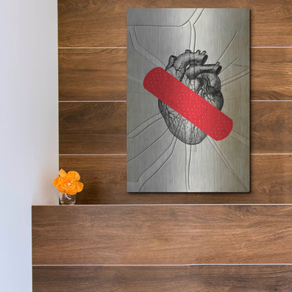 Luxe Metal Art 'First Aid' by Elo Marc, Metal Wall Art,12x16