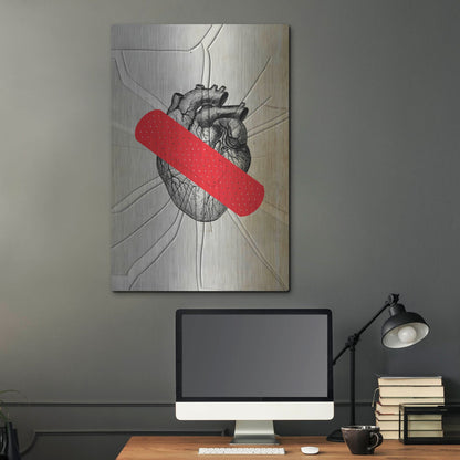 Luxe Metal Art 'First Aid' by Elo Marc, Metal Wall Art,24x36