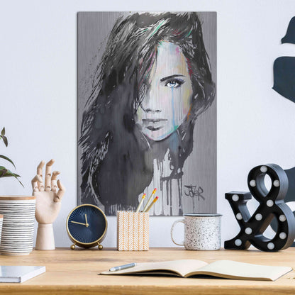 Luxe Metal Art 'Talisman' by Loui Jover, Metal Wall Art,12x16