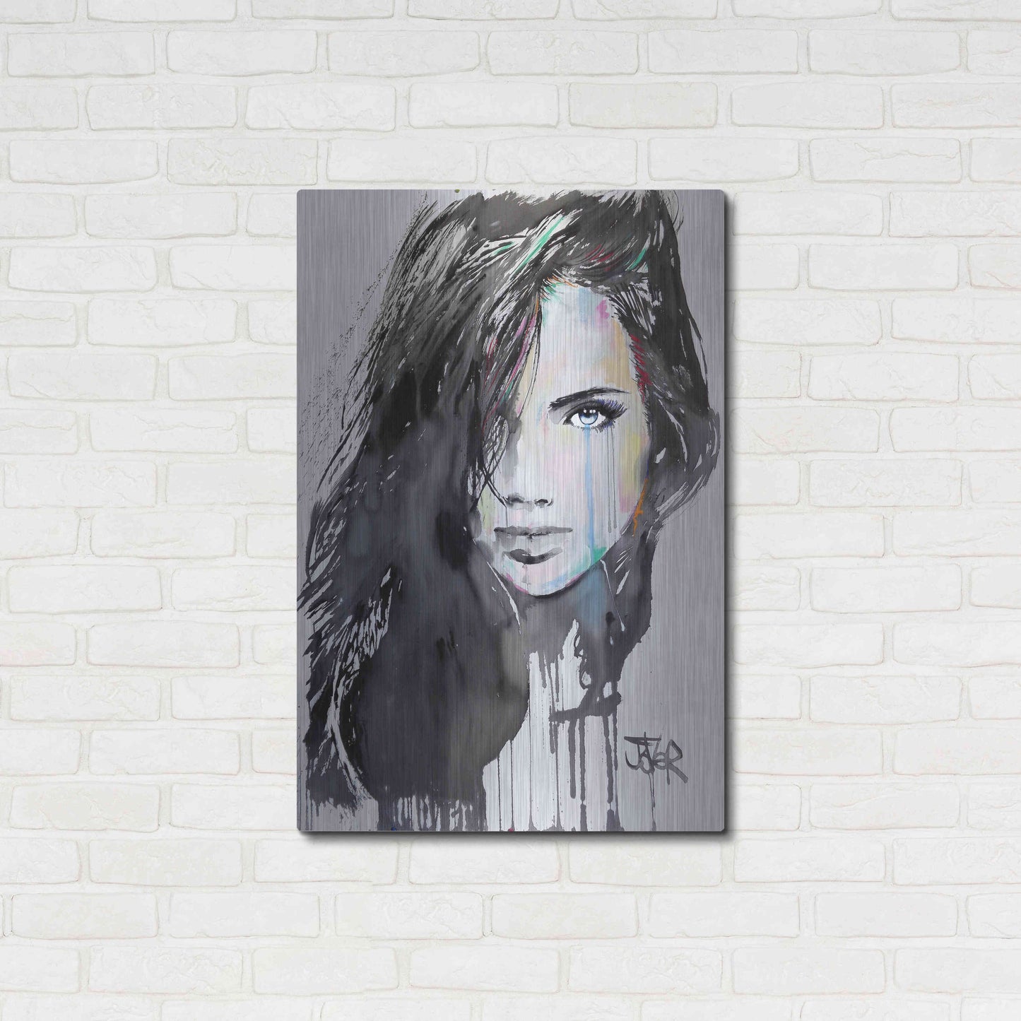 Luxe Metal Art 'Talisman' by Loui Jover, Metal Wall Art,24x36