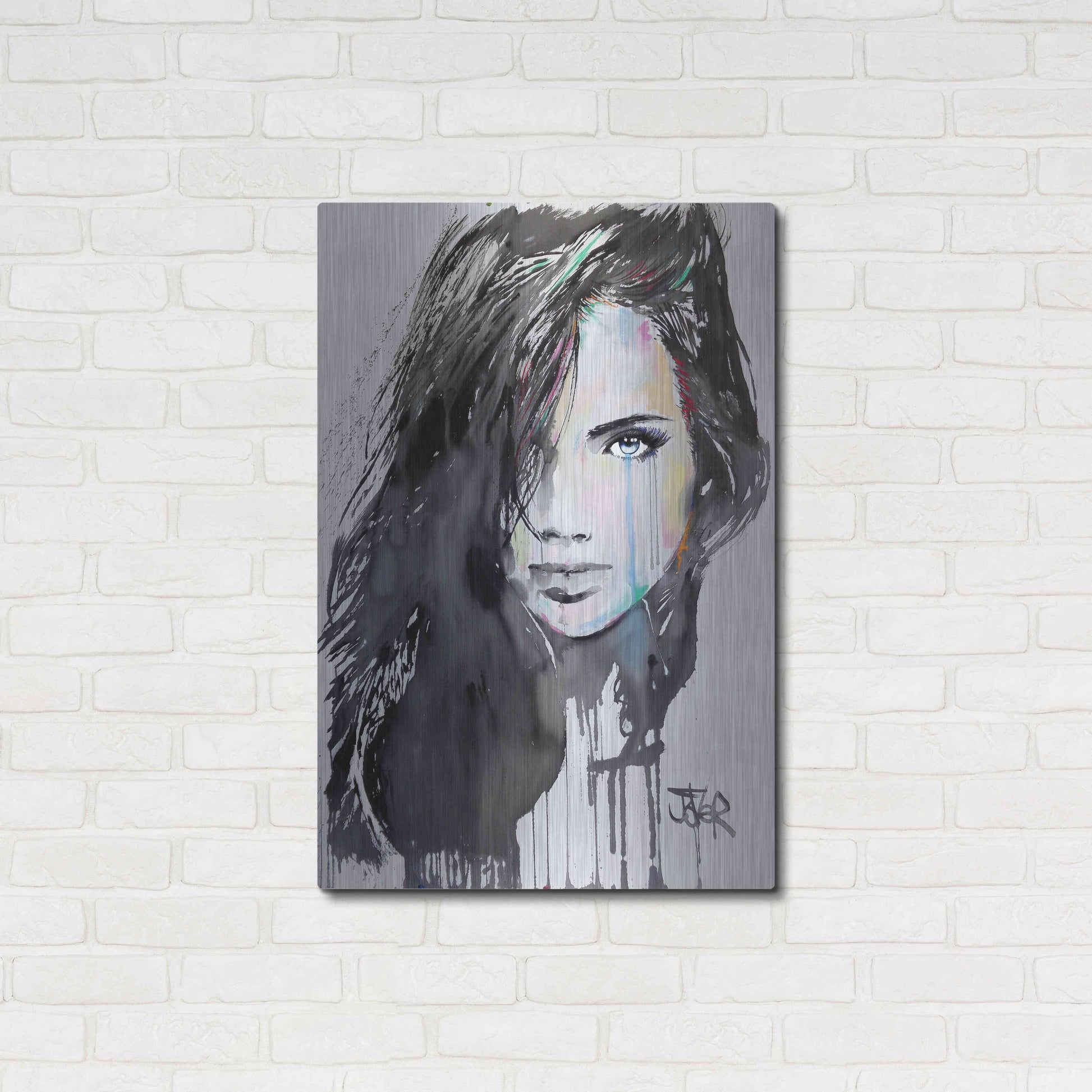 Luxe Metal Art 'Talisman' by Loui Jover, Metal Wall Art,24x36