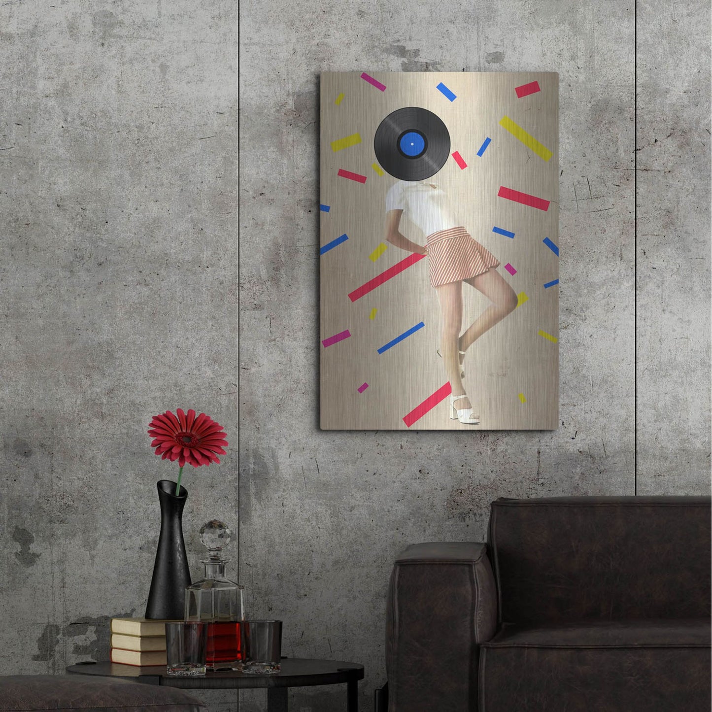 Luxe Metal Art 'The Party Never Ends' by Elo Marc, Metal Wall Art,24x36