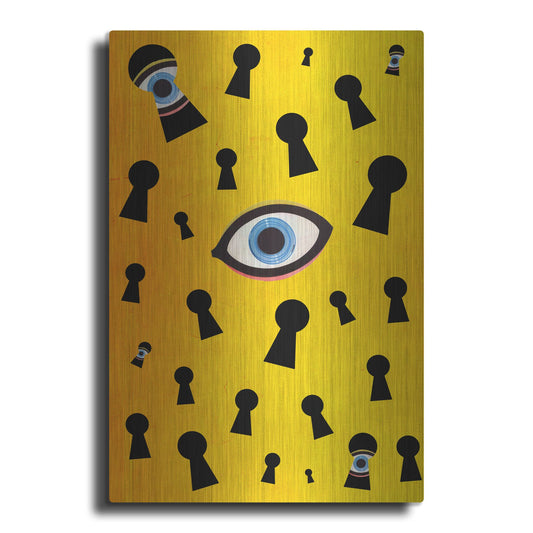 Luxe Metal Art 'They Are Watching' by Elo Marc, Metal Wall Art