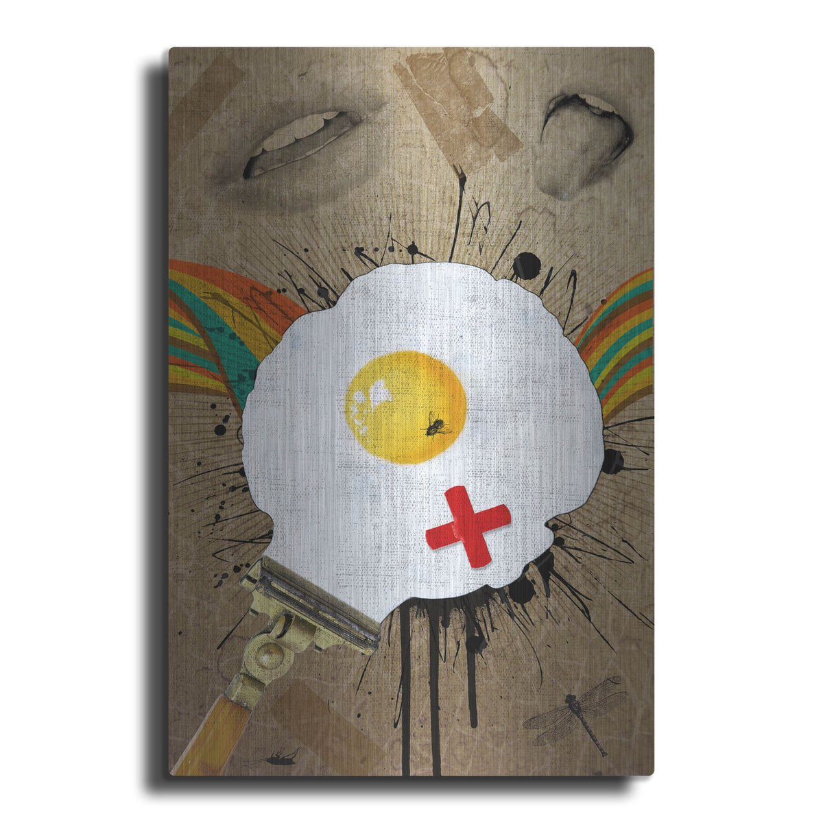 Luxe Metal Art 'Time for Breakfast' by Elo Marc, Metal Wall Art