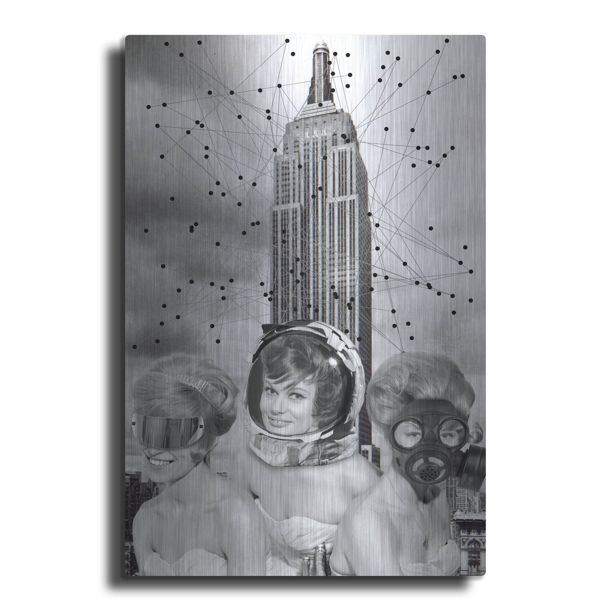 Luxe Metal Art 'We Built this City' by Elo Marc, Metal Wall Art