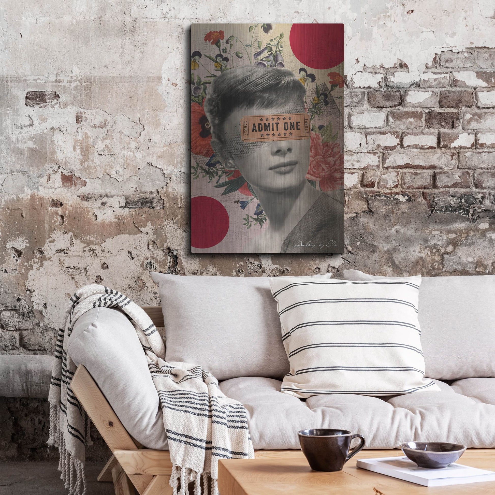 Luxe Metal Art 'Audrey' by Elo Marc, Metal Wall Art,24x36