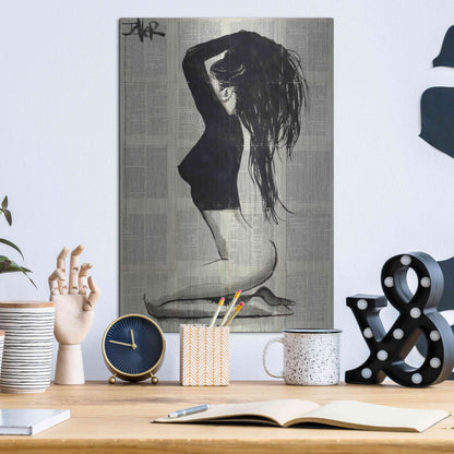 Luxe Metal Art 'The Black Top' by Loui Jover, Metal Wall Art,12x16