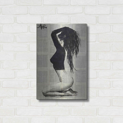 Luxe Metal Art 'The Black Top' by Loui Jover, Metal Wall Art,16x24